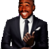 2pac in a business suit