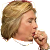 Coughing Hillary