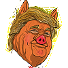 Trump Pig Head