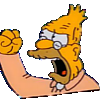 grandpa simpson angry cloud