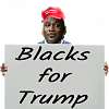 Mjpls Blacks For Trump Protest Sign