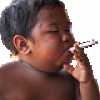 smoking baby