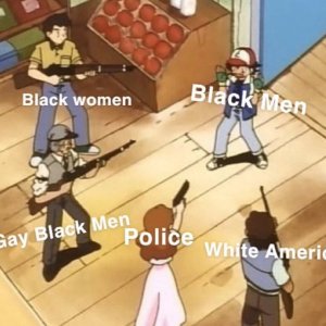 Pokemon Black Men Meme