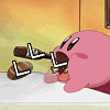 Kirby eating L's