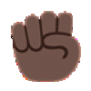 Black Fist Emoji