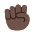 Black Fist Emoji