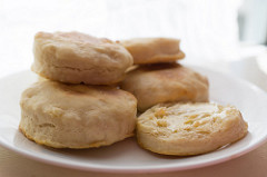 buttered biscuits