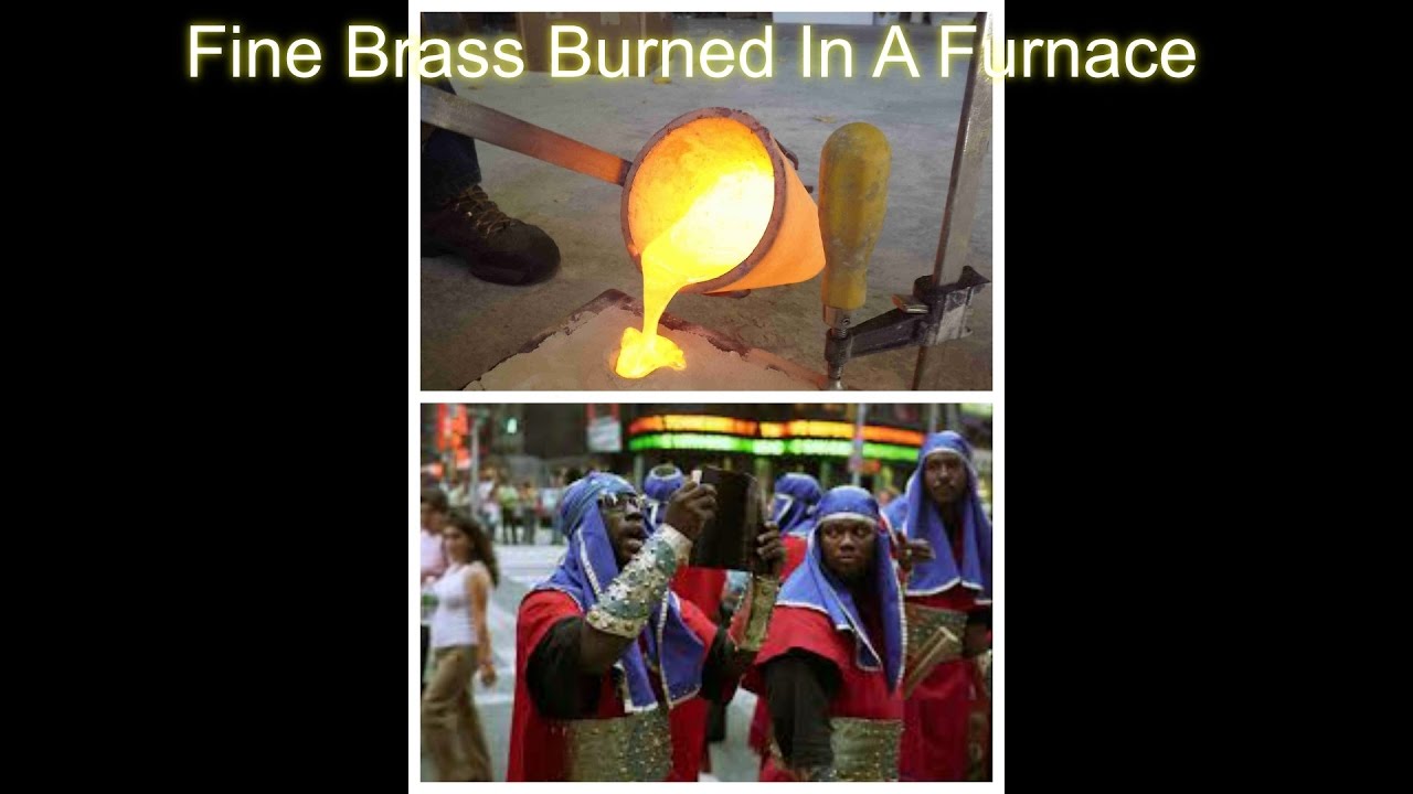 Fine Brass  Burned in a Furnace