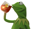 kermit sipping tea