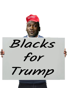 Mjpls Blacks For Trump Protest Sign