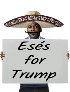 Mjpls Latinos for trump protest sign