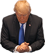 trump pray small